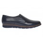 pantofi barbati bleumarin din piele naturala tip slip-on cu talpa confort 330EBLUE